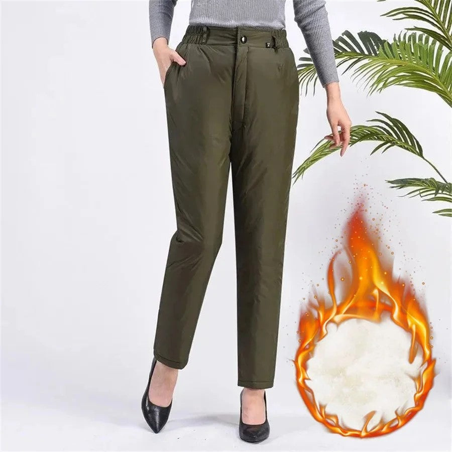 Women's Plus Size Straight Leg Down Pants
