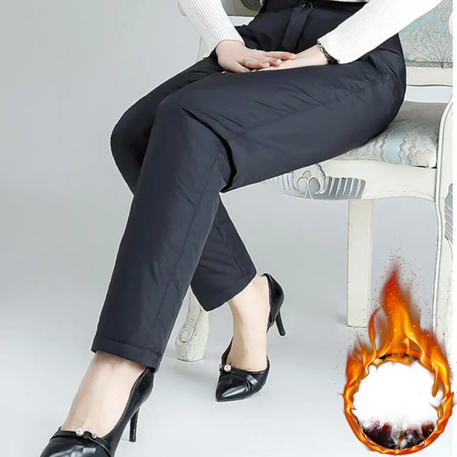 Women's Plus Size Straight Leg Down Pants