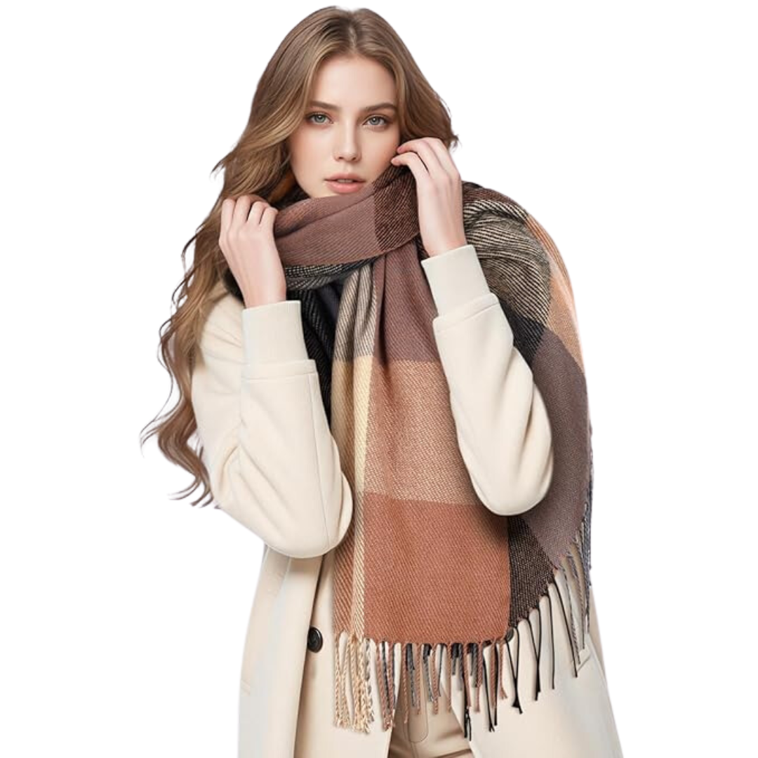 Women's Solid Cashmere Winter Scarf