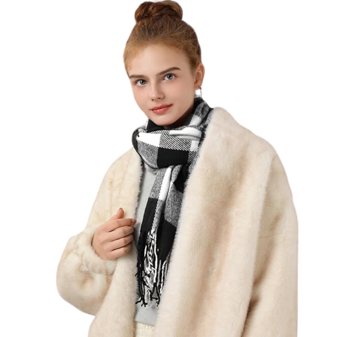 Women's Solid Cashmere Winter Scarf