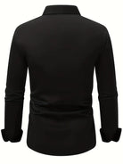 Fall Slim Fit Breathable Long Sleeve Dress Shirt for Men