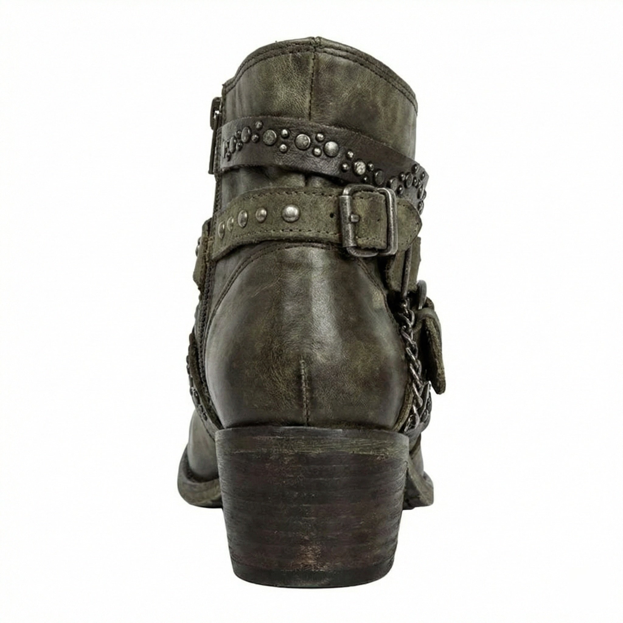 Vintage chain detail ankle boot, view 9