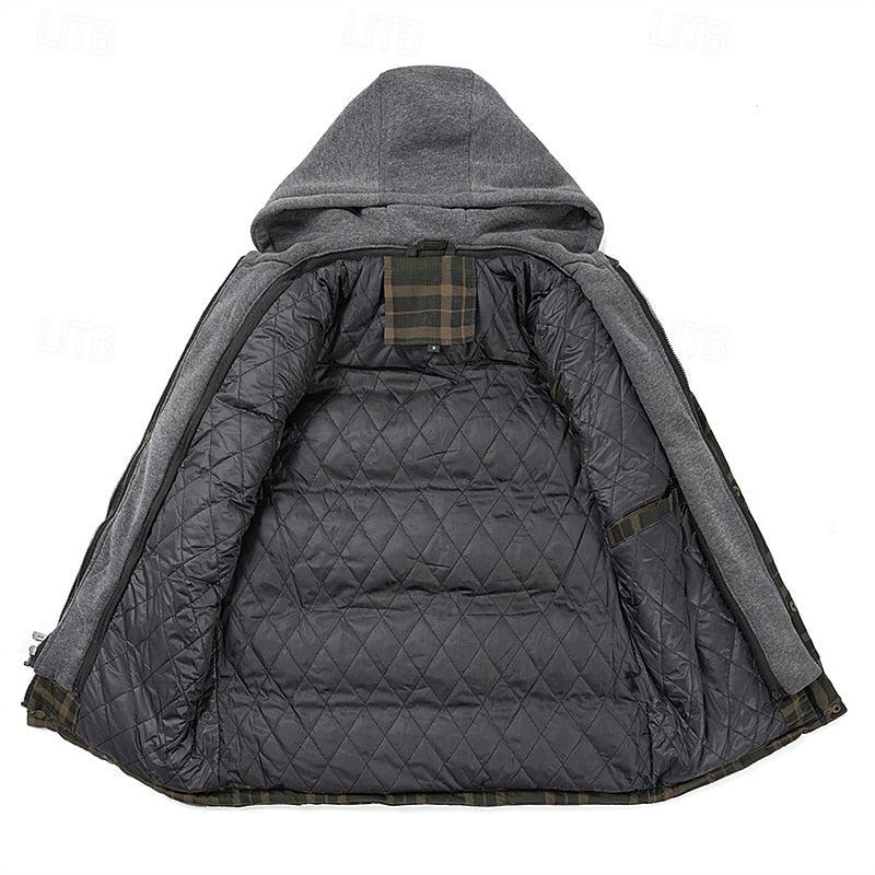 Vest Mens Hooded Quilted Sleeveless Puffer Gilet Zip Front Padded