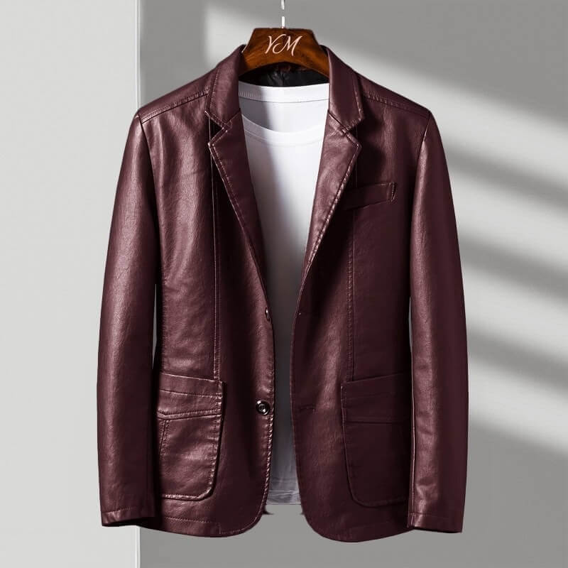 Blazer Mens Notch Lapel Button Front Lined Smart Casual Jacket