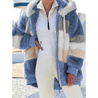 Fleece Jacket Womens Hooded Zip Up Soft Cozy Relaxed Fit Warm