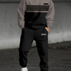 Hoodie Mens Colour Block Hooded Sweatshirt Pullover Modern Fit