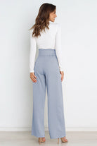 High waist paperbag pant with bow detail, view 15