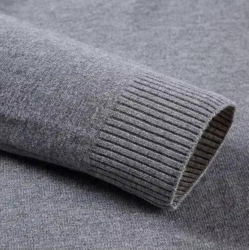Winter Soft Fine Knit Turtleneck Sweater for Men