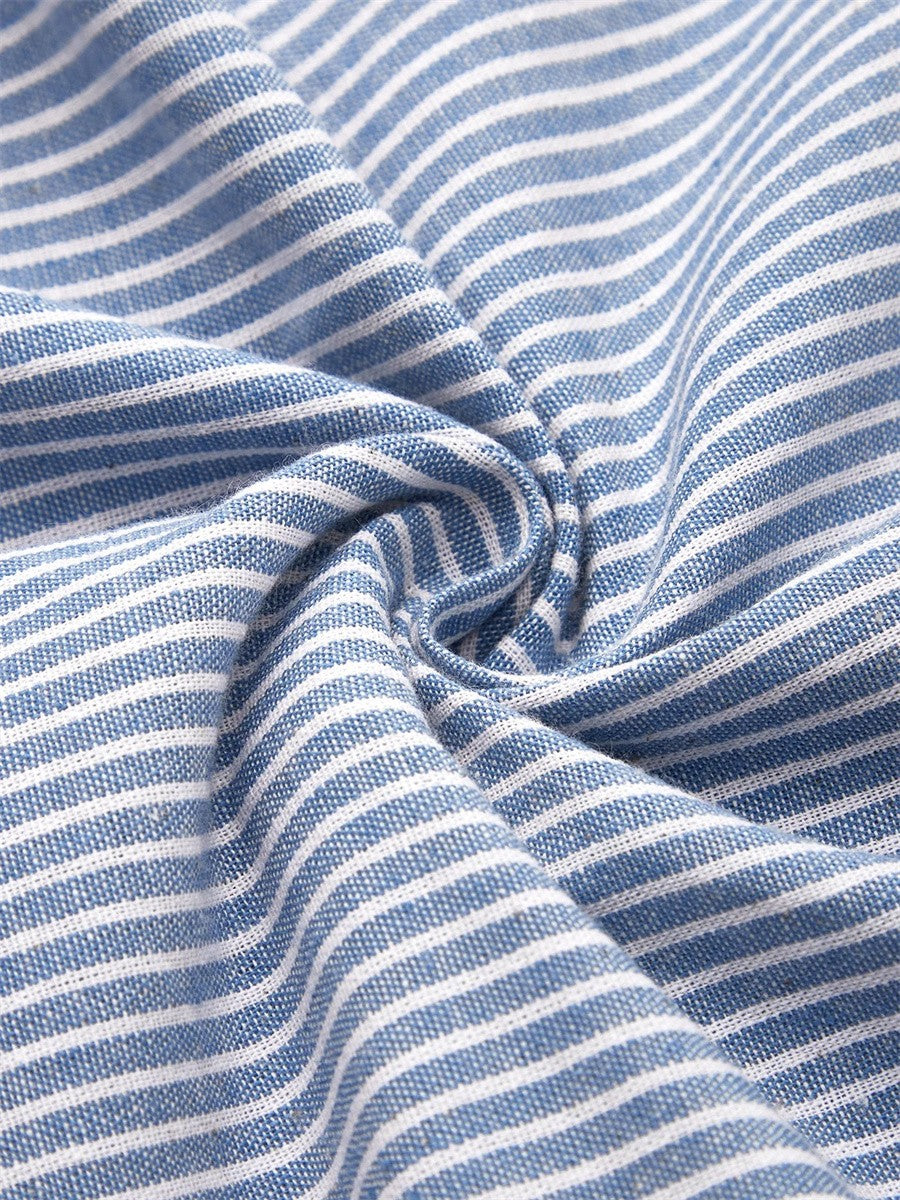 Striped relaxed summer midi dress, view 2
