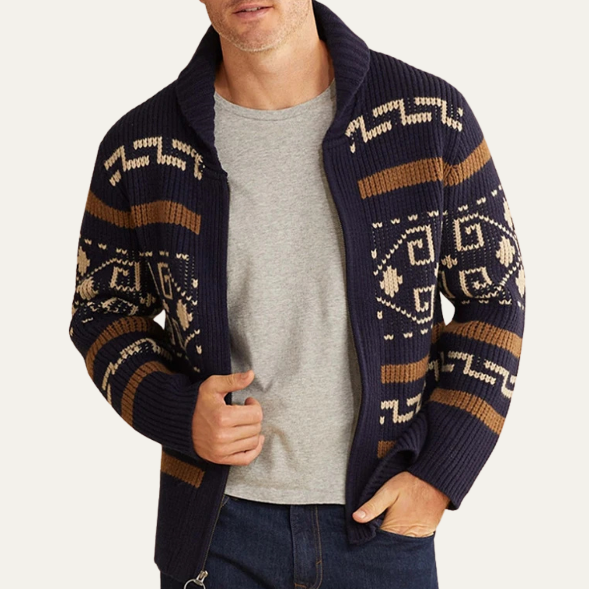 Cardigan Sweater Mens Oversized Open Front Soft Drape Knit