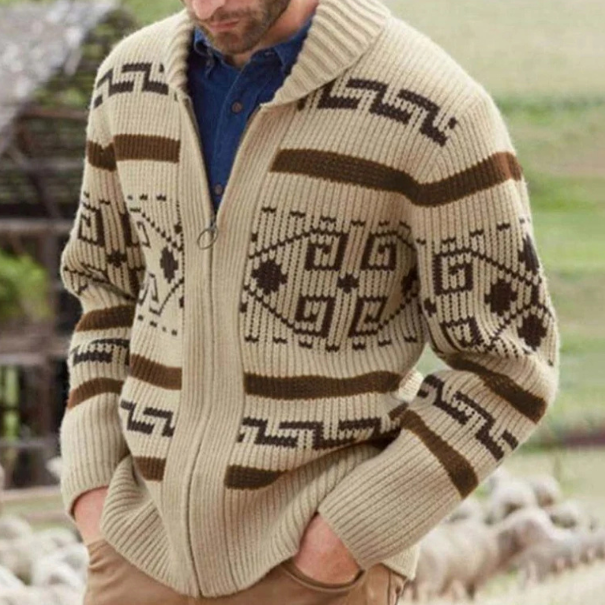 Cardigan Sweater Mens Oversized Open Front Soft Drape Knit