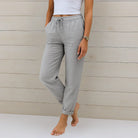 Breathable stretch relaxed fit pant in gray