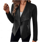Cardigan Jacket Womens Draped Open Front Longline Soft Knit Layer