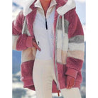 Fleece Jacket Womens Hooded Zip Up Soft Cozy Relaxed Fit Warm