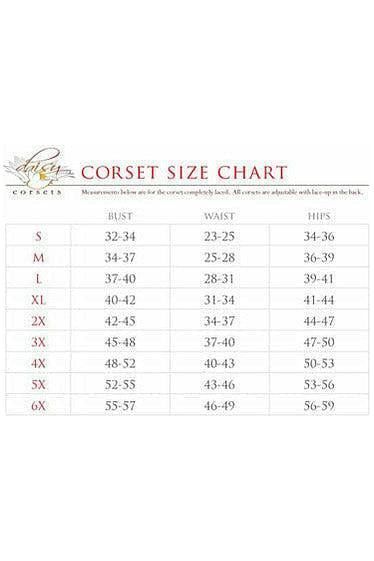 Halloween Black Satin Open Bust Underwire Underbust Corset for Women