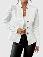 Blazer Womens Minimal Tailored Sleek Line Clean Front Fitted