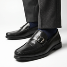 Hand burnished leather bit buckle loafer, view 5