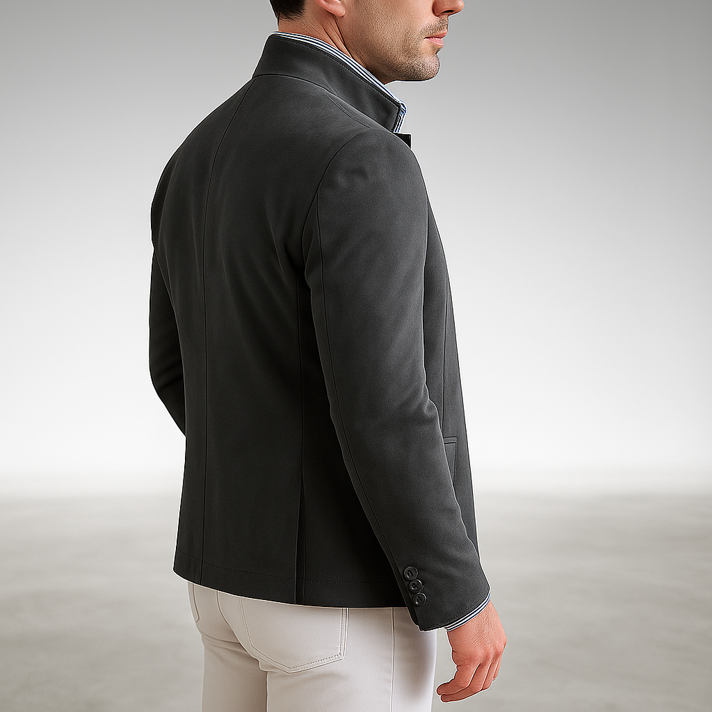Structured button front cardigan, view 8