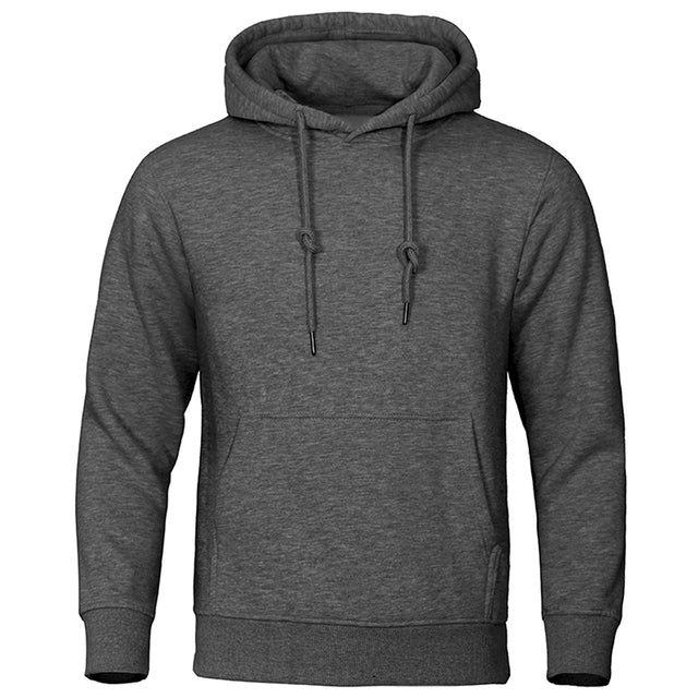 Hoodie Mens Fleece Pullover Drawstring Hood Kangaroo Pocket
