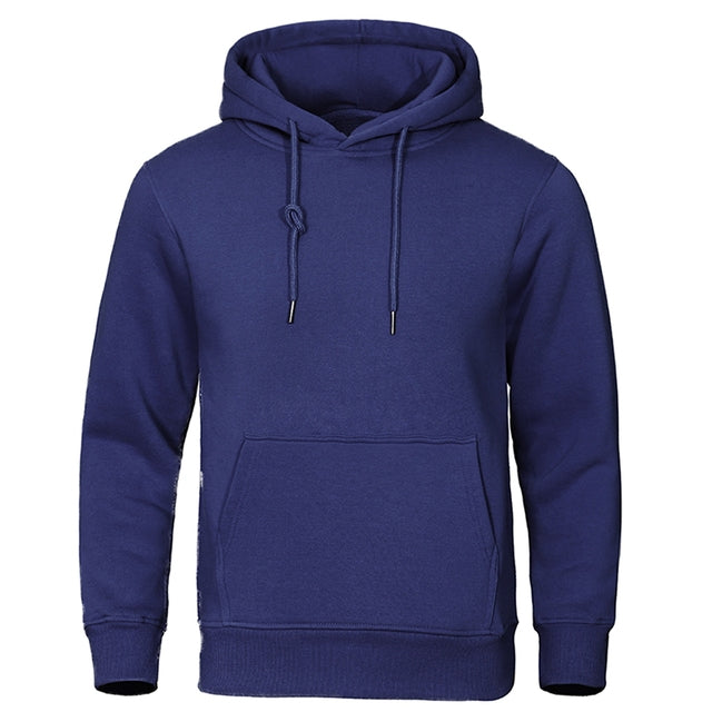 Hoodie Mens Fleece Pullover Drawstring Hood Kangaroo Pocket