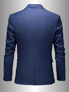 Blazer Mens Slim Fit Notch Lapel Single Button Sleek Tailored