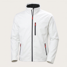 Fall Hooded Rain Jacket with Adjustable Cuffs for Men in White
