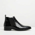 Slim profile slip on Chelsea boot in black
