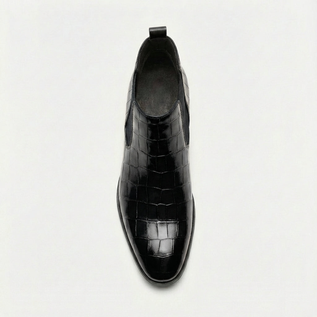 Slim profile slip on Chelsea boot, view 9