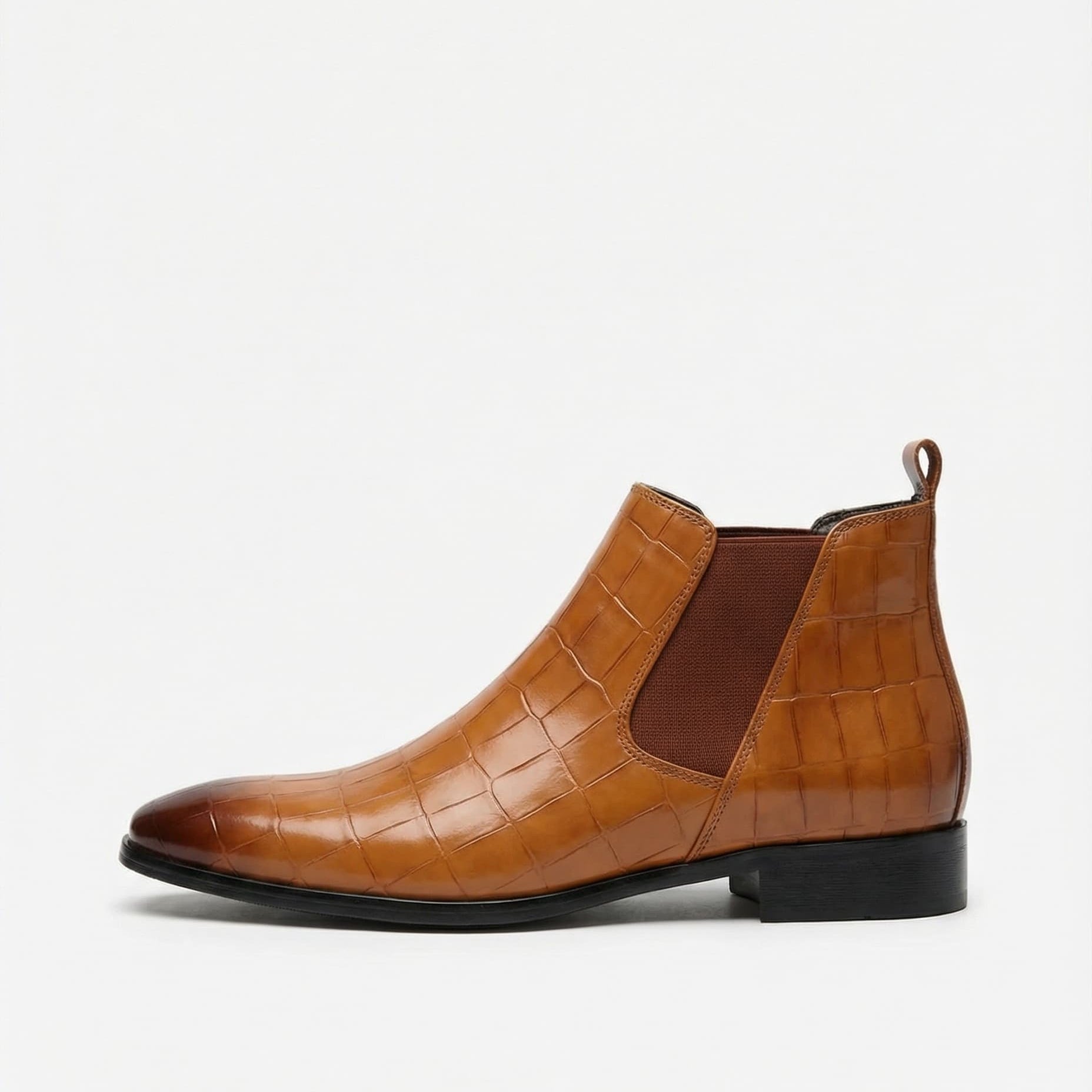 Slim profile slip on Chelsea boot, view 2