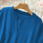 Mid sleeve V-neck everyday blouse, view 8