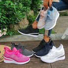 Fall Rhinestone Wedge Orthopedic Style Sneakers for Women