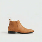 Smooth leather twin gusset Chelsea boot in brown