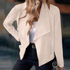 Cardigan Jacket Womens Draped Open Front Longline Soft Knit Layer