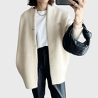 Cardigan Sweater Womens Longline Open Front Front Pockets Minimal