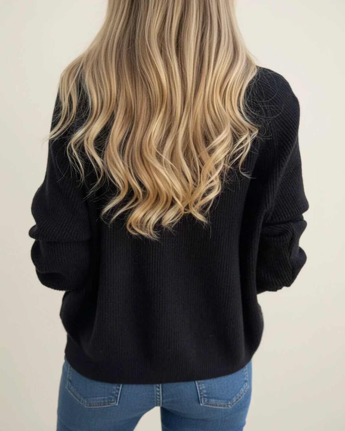 Fall Cotton Blend Ribbed Knit Collared Half Zip Sweater for Women