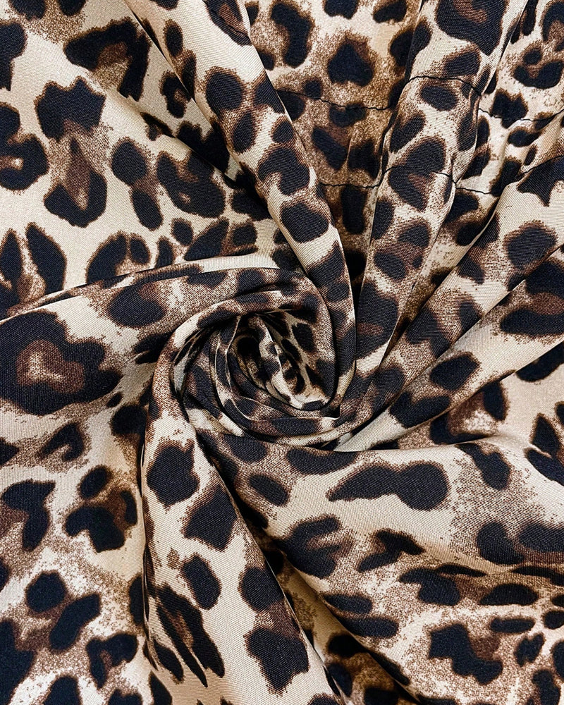 Rain Coat Womens Reversible Hooded Zip Front Animal Print Two Sided